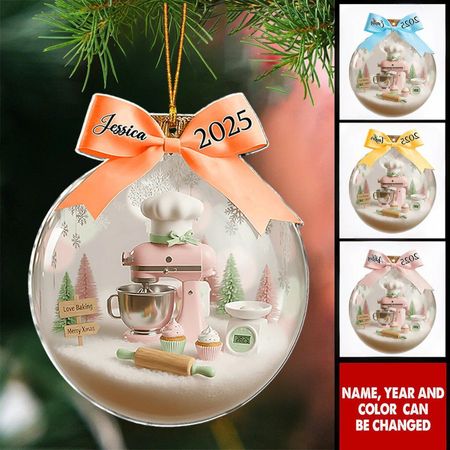 Liebe Backen - personalisierte Weihnachten Acryl Ornament